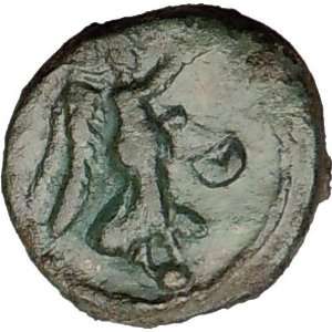  THESSALONICA 100AD Nike on Globe Ancient Greek Coin 