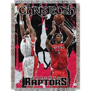 Northwest Toronto Raptors Chris Bosh Acrylic 48x60 Throw  
