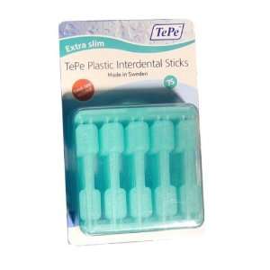 TePe Plastic Interdental Sticks (75 sticks) +Travel case 