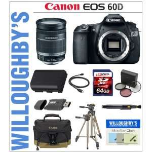  Canon 60D 18MP CMOS Digital SLR Camera Body w/ Canon EF S 