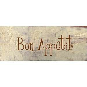  Bon Appetit Finest LAMINATED Print Gilda Redfield 20x8 