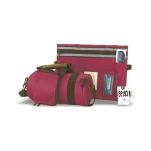 25 Centimeter Dark Red Padded Tefillin Case with Compass, Tallit Bag 
