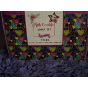   Hearts Twin Sheet Set Teen Girls Bedding Bright Colors: Home & Kitchen