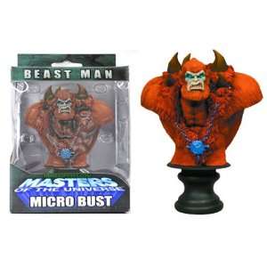   of the Universe Beast Man Micro Bust NECA MOTU Series 2 Toys & Games