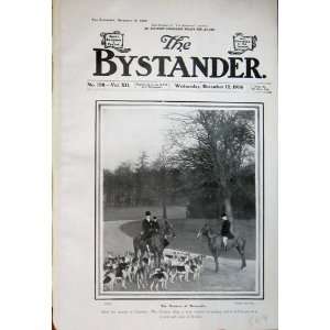   1906 Duchess Newcastle Hunting Hounds Clumber Borzois