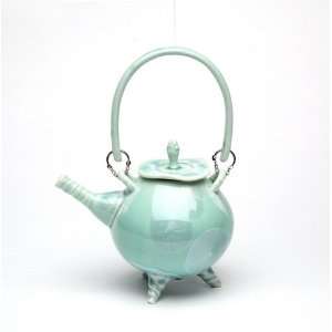  Spring   Crystalline Teapots   Celadon Green Teapot: Home 