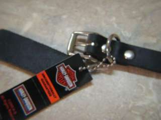 NW HARLEY DAVIDSON Studded Spiked DOG COLLAR Leather 16  