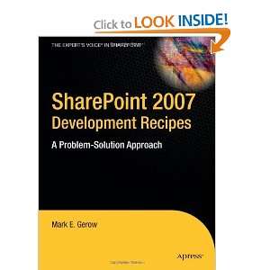   Approach (Experts Voice in Sharepoint) [Paperback] Mark Gerow Books