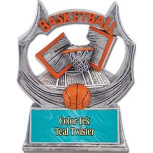 : Hasty Awards 6 Custom Basketball Ultimate Resin Trophies TEAL COLOR 