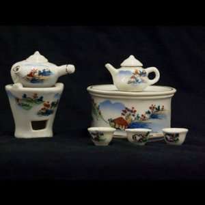  Miniature Mountain View Tea Set 