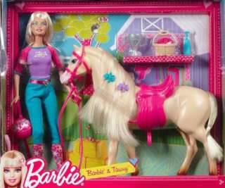 Barbie Doll and Tawny Horse Playset 027084984354  