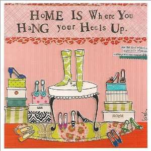 Curly Girl   SQAD25   HANG YOUR HEELS UP   Greeting Card