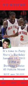 Birthday Invitations NY Knicks & Chicago Bulls Perslzed  