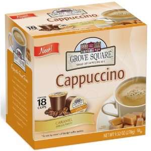 Grove Square Cappuccino Cups, Caramel for Keurig K Cup Brewers 54 Pack 