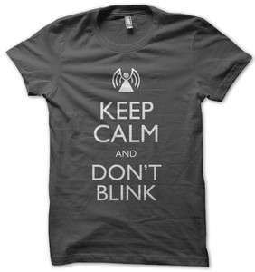 Doctor Who T Shirt / Keep Calm and Dont Blink  