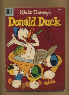 Donald Duck 45 (FRG) Lg taped tear on B cvr, Carl Barks  