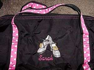 Personalized Jazz Tap Shoes Dancer Dance Gym Duffle Bag  