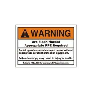 : WARNING Labels WARNING ARC FLASH HAZARD APPROPRIATE PPE REQUIRED DO 