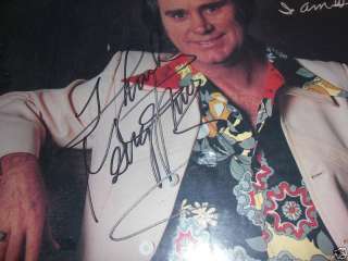 GEORGE JONES SIGNED IN PERSON ALBUM COVER TAMMY WYNETTE  