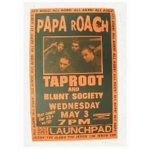   Roach Taproot Handbill Poster PapaRoach Band Shot 