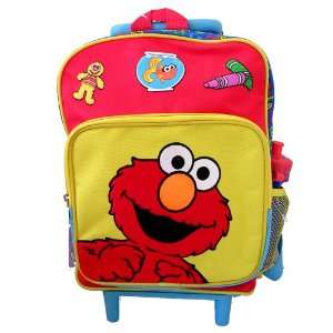    Sesame Street Elmo Kids Rolling Backpack Luggage: Toys & Games