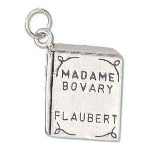    Sterling Silver Antiqued Madame Bovary Book Charm. Jewelry