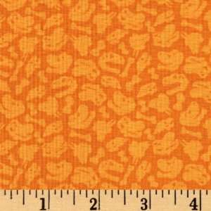   Train Bones Tonal Orange Fabric By The Yard Arts, Crafts & Sewing