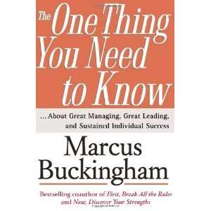   and Sustained Individual Success [Hardcover] Marcus Buckingham Books