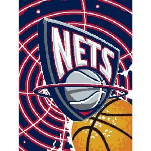  New Jersey Nets Royal Plush Blanket