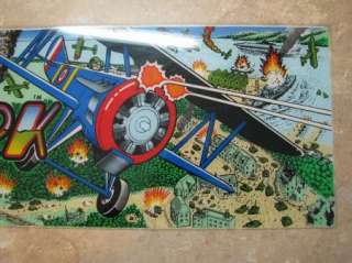 SKY SHARK Taito Arcade Marquee Bezel VINTAGE ART 1987  