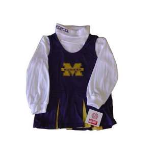  Michigan Wolverines NCAA Blue Cheerleader Dress size 5 