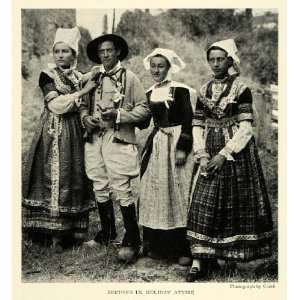  1923 Print Breton France Natives Holiday Attire Clothing 