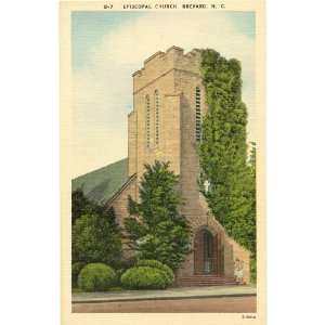   Postcard Episcopal Church   Brevard North Carolina 