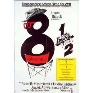 17 Inches   28cm x 44cm) (1963) German Style A  (Marcello Mastroianni 
