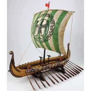  Fantasy Statue Norse Viking Ship Patio, Lawn & Garden