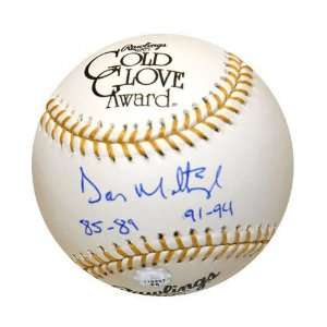  Don Mattingly Autographed Gold Glove Baseball with 