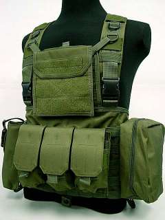 FSBE LBV Tactical Load Bearing Molle Assault Vest OD  