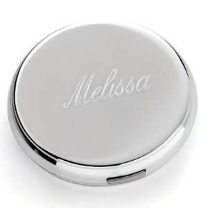   Round Personalized Compact for Bridesmaids: Health & Personal Care