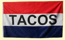 TACOS outdoor Banner Sign Flag Truck Stand Restaurant  