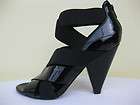 BCBGeneration Womens Shoes $90 NEW Bova Black Patent Elastic 9 M