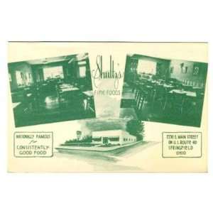    Shultzs Fine Foods Postcard Springfield Ohio 