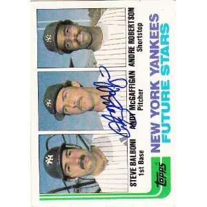 1982 Topps #83 Andy McGaffigan Yankees Signed Everything 