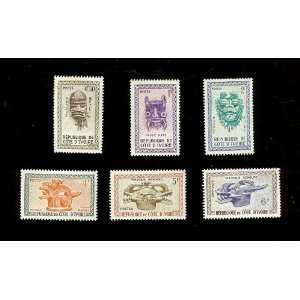  Lot of Ivory Coast (6) Stamps 