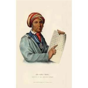   of the Cherokee Alphabet McKenney Hall Indian Print  Home & Garden
