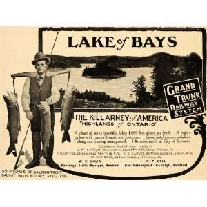   America Fishing Salmon Trout   Original Print Ad: Home & Kitchen