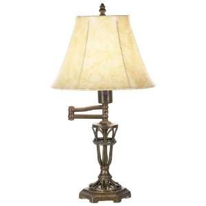  Bronze Open Body Swing Arm Table Lamp: Home Improvement