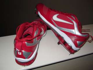 Nike Shox Fuse 2 Baseball Metal Cleats Size 13 NEW RED  