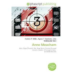  Anne Meacham (9786134293402): Books