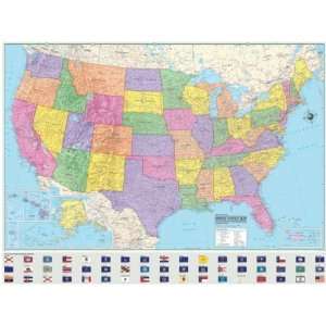  Advanced Political U.S. Paper   Rolled Map 50 x 38 (2918 