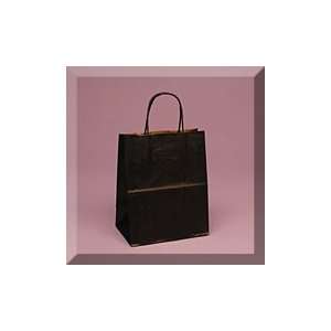   19 1/4 Black Tint Kraft Handle Bag Pkg
